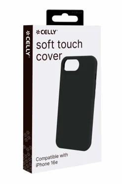 Celly Cromo Soft Rubber Case Iphone SE 4 Sort^ Mobiltelefoner, Tablets & Tilbehør
