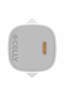 Outlet Usb-oplader Gan 1 x Usb-c PD 20w + Lightning-kabel Mobiltelefoner, Tablets & Tilbehør