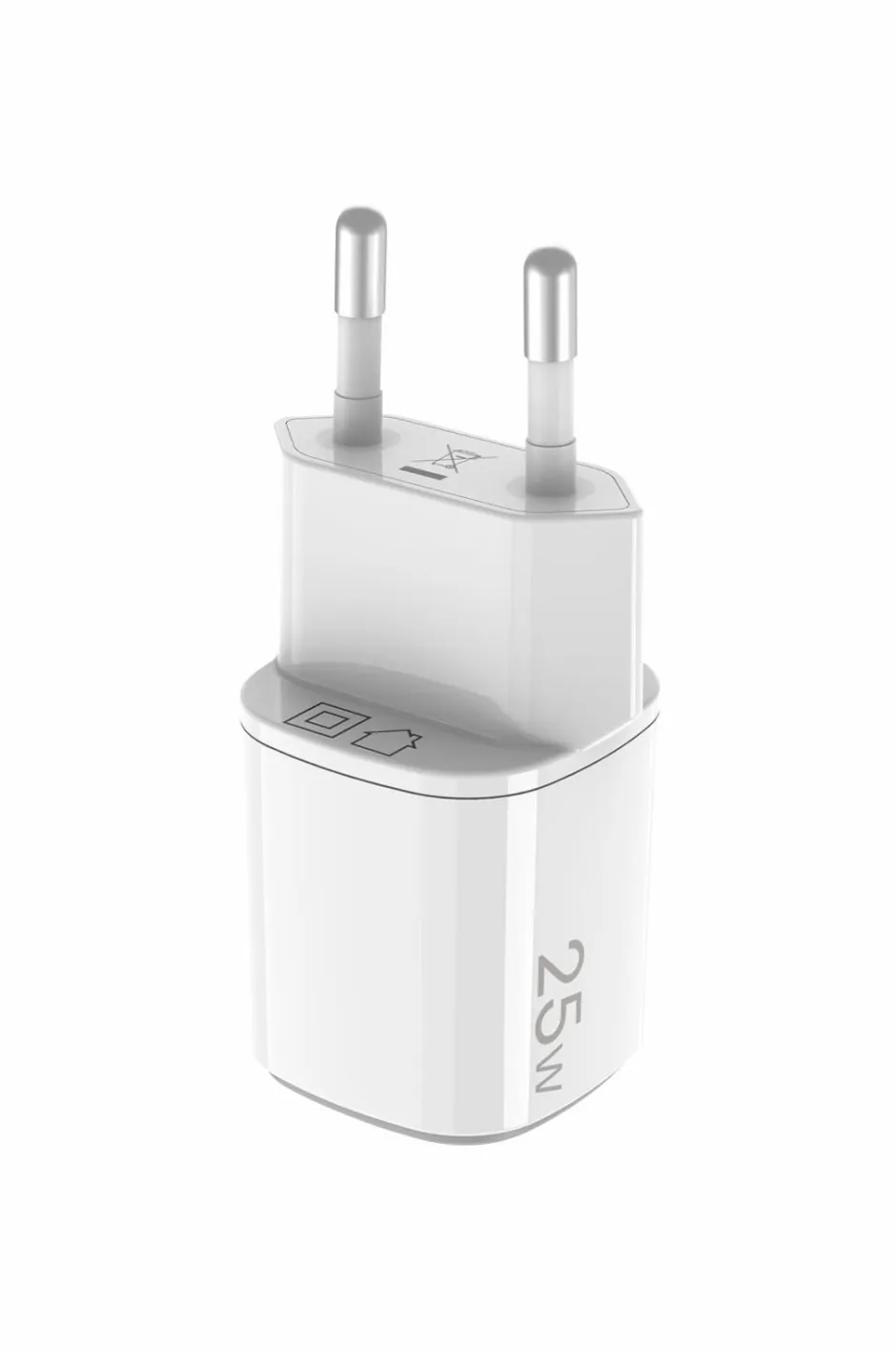 Celly Usb-oplader Gan 1 x Usb-a + 1 x Usb-c PD 25w^ Mobiltelefoner, Tablets & Tilbehør