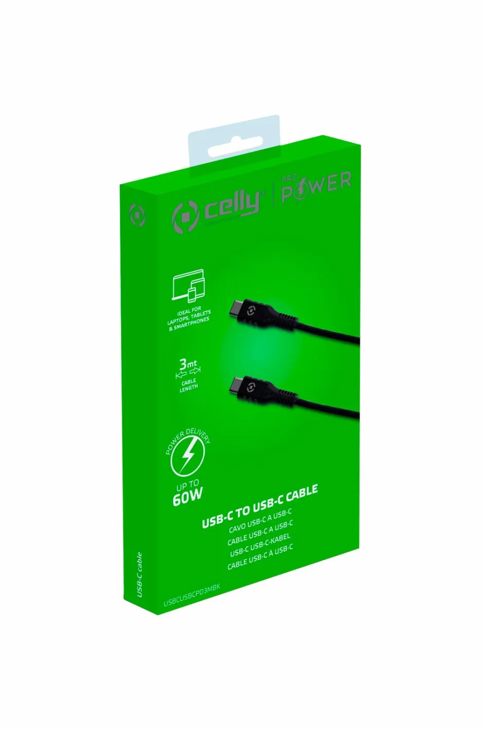 Online USB-PD USB-C - USB-C Cable 60W 3 m Computertilbehør