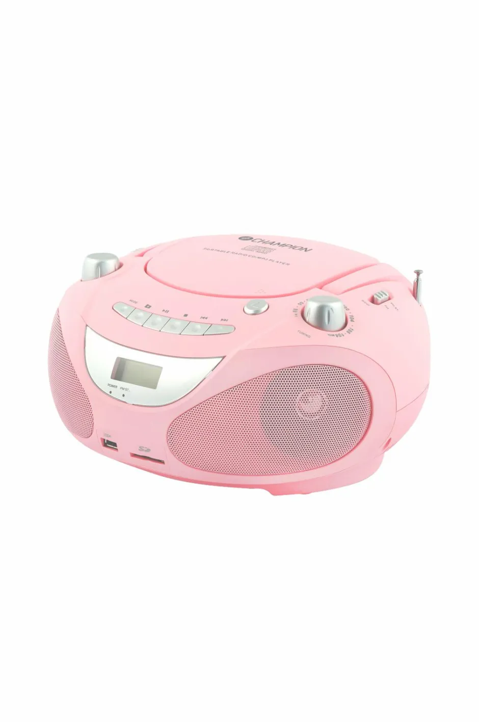 Champion Nordic Boombox CD/Radio/MP3/USB Pink ABB200P^ Tv, Lyd & Det Smarte Hjem