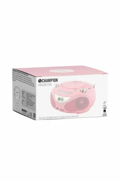 Champion Nordic Boombox CD/Radio/MP3/USB Pink ABB200P^ Tv, Lyd & Det Smarte Hjem