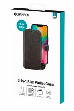 Champion Nordic 2-in-1 Slim Wallet Iphone 16^ Mobiltelefoner, Tablets & Tilbehør