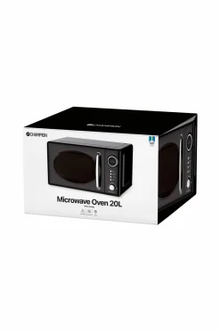 Champion Nordic Mikrobølgeovn 20 liter 700W Retro Sort MW025^ Mikrobølgeovne