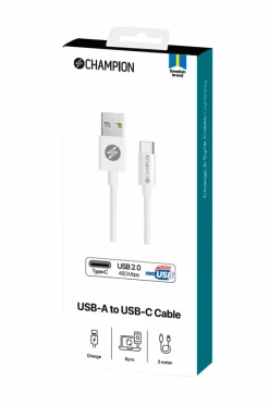 Hot USB kabel USB-A to USB-C 2 m Mobiltelefoner, Tablets & Tilbehør
