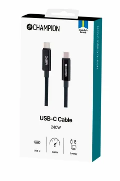 Outlet USB-C kabel 240W 2m Computertilbehør