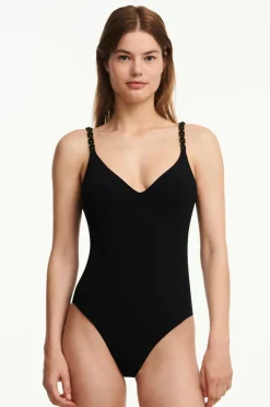 Online Badedragt Emblem Swimwear Full Brief High Waist Dame Badedragter