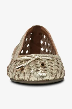 Copenhagen Shoes Ballerinasko ON MY Love Gold^Dame Ballerinasko