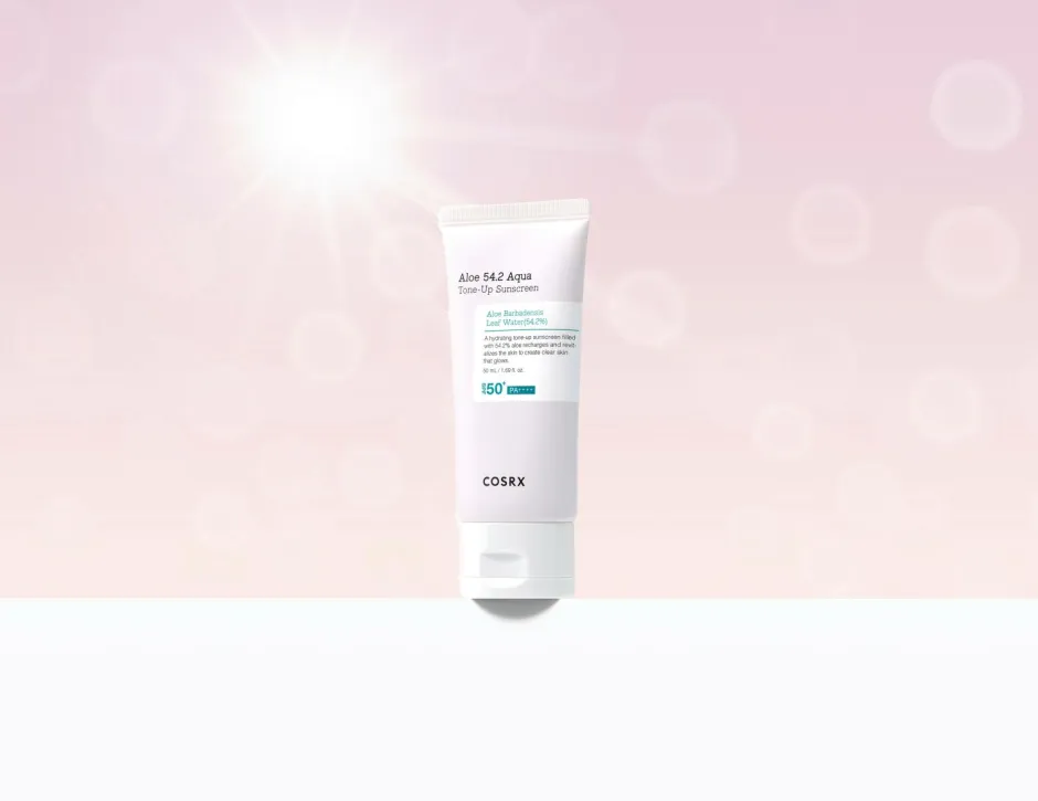 Clearance Aloe 54,2 Aqua Tone Up Sunscreen 50 ml Solbeskyttelse