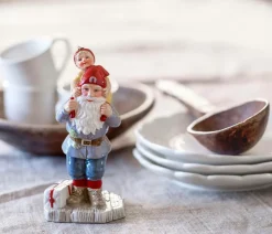 Cult Design JENNY-tomten & Lillan, 16 cm^ Julepynt