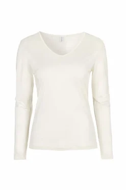 Outlet Top Long Sleeve i silke Dame Loungewear & Homewear