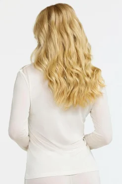 Outlet Top Long Sleeve i silke Dame Loungewear & Homewear