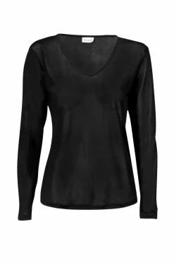 Damella Top Long Sleeve i silke^Dame Loungewear & Homewear