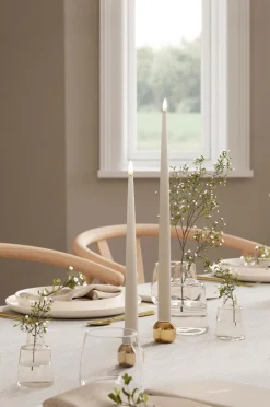 New LED Keglelys skinnende 2,2x28 cm 2 stk. Lys & Duft
