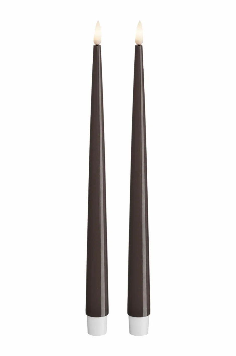 DeluxeHomeart LED Keglelys skinnende 2,2x28 cm 2 stk.^ Lys & Duft