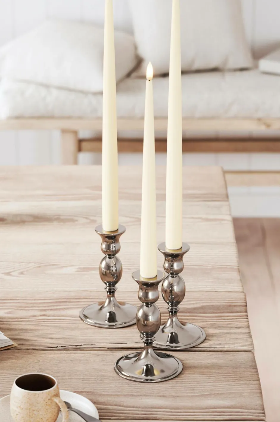 Best LED Taper Candle Shiny 2,2x38 cm 2 stk. Lys & Duft
