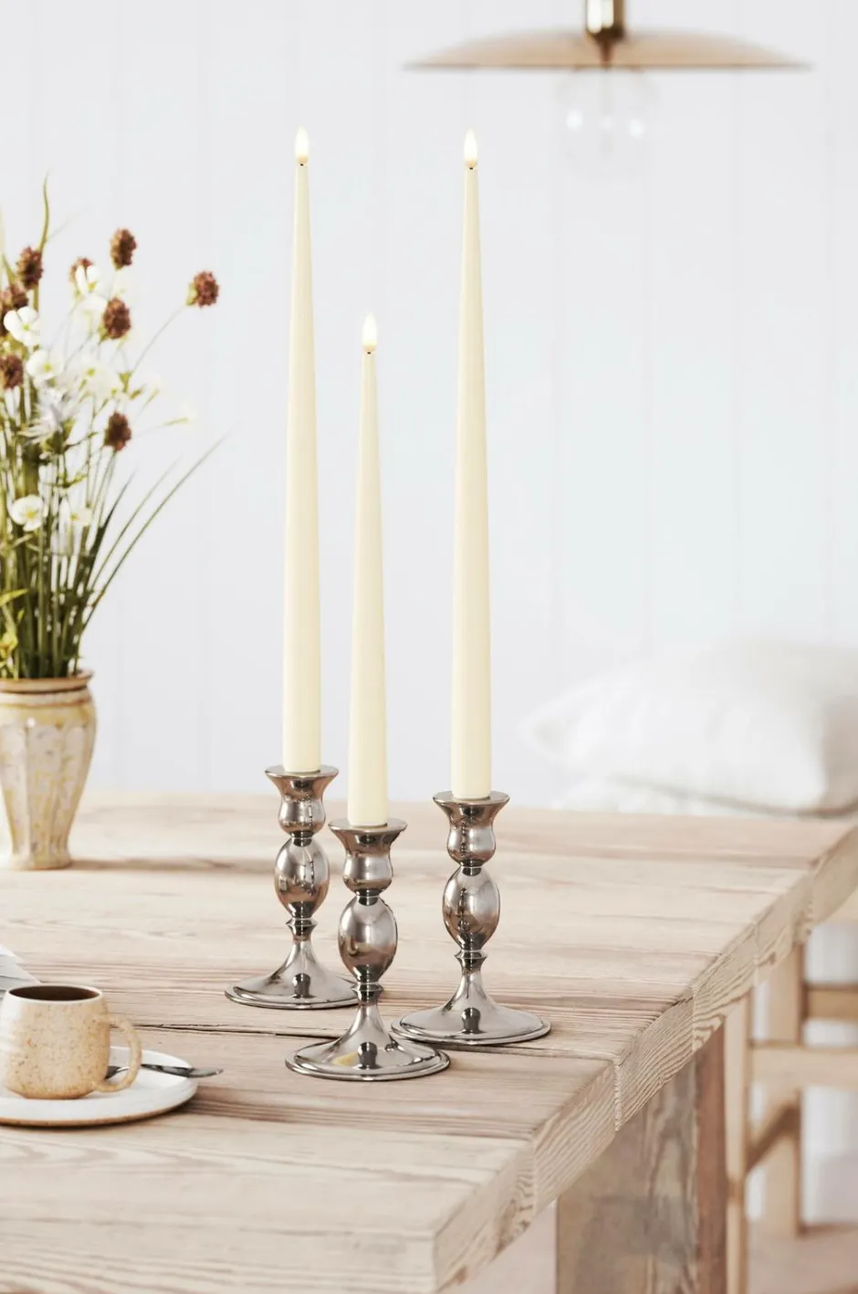 Best LED Taper Candle Shiny 2,2x38 cm 2 stk. Lys & Duft