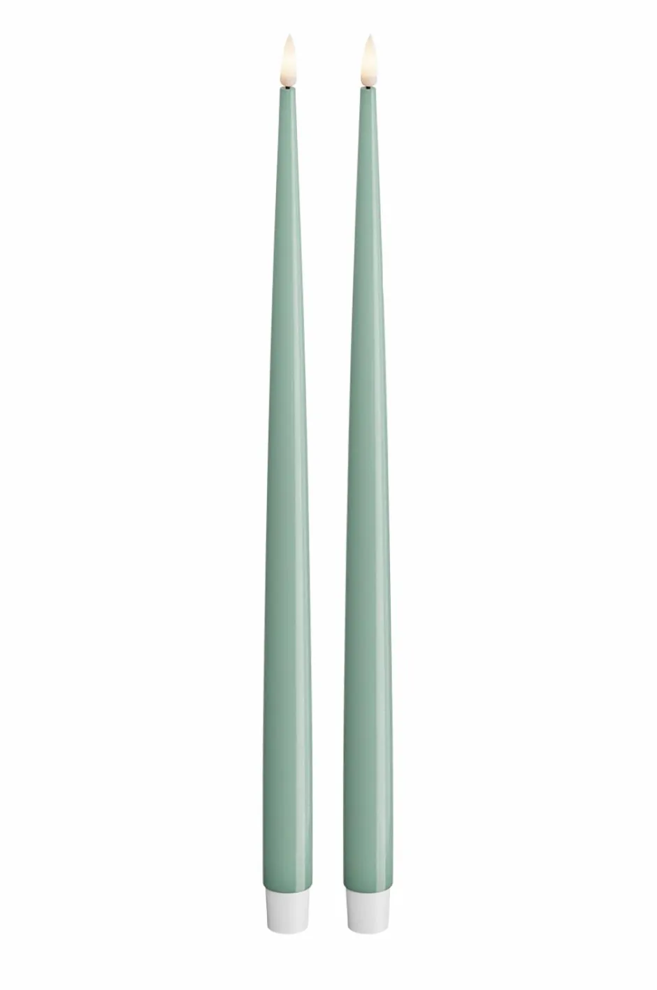 Discount LED Taper Candle Shiny 2,2x38 cm 2 stk. Lys & Duft