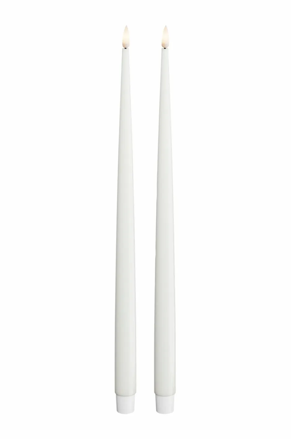 New LED Taper Candle Shiny 2,2x38 cm 2 stk. Lys & Duft