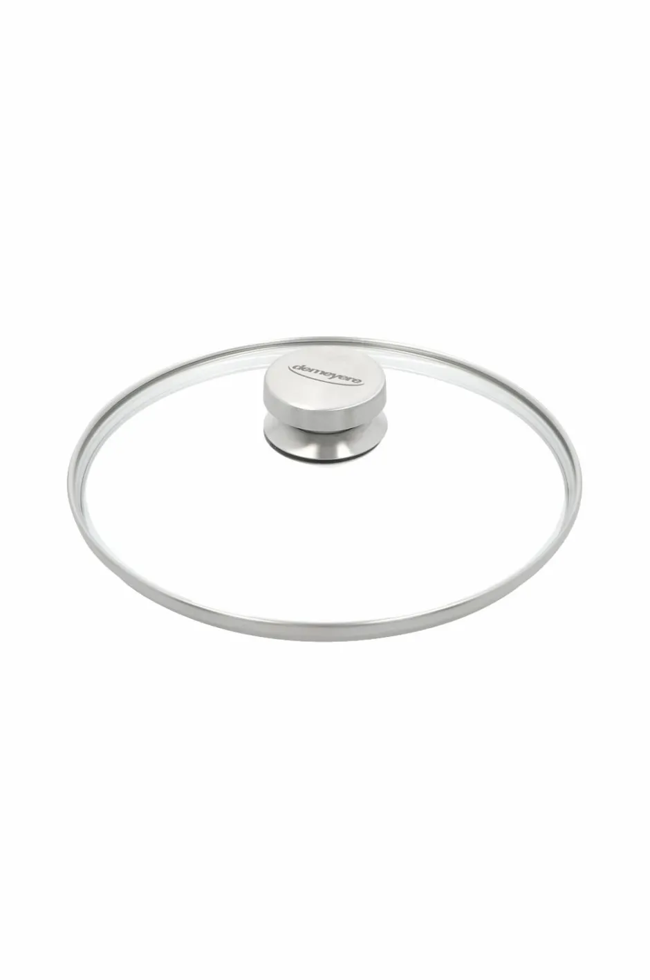 Sale Låg 24 cm, glas med stålknop Pander & Gryder