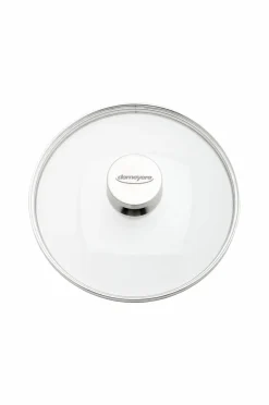 Sale Låg 24 cm, glas med stålknop Pander & Gryder