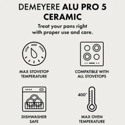 Outlet Sæt med stekpannor Alu Pro 5 Ceraforce 24 cm & 28 cm Pander & Gryder