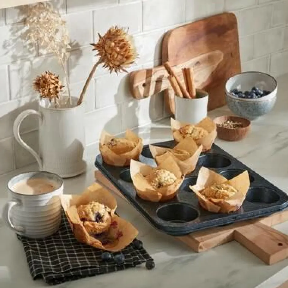 Denby Muffinsform Quantanium Finish 6 cup^ Bagetilbehør & Bageredskaber