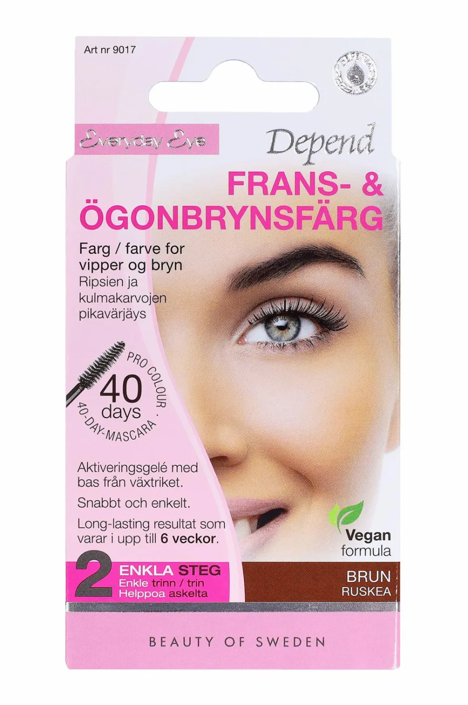 Depend Farve til vipper og øjenbryn^ Øjenbryn