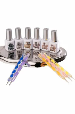 Online Gel iQ Metallic Marble Negle