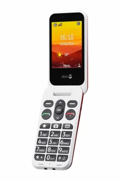 Doro Uro Leva L31, rød/hvid^ Mobiltelefoner, Tablets & Tilbehør