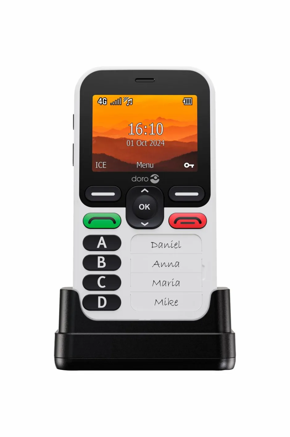 Doro Uro Leva X10 Hvid/sort^ Mobiltelefoner, Tablets & Tilbehør