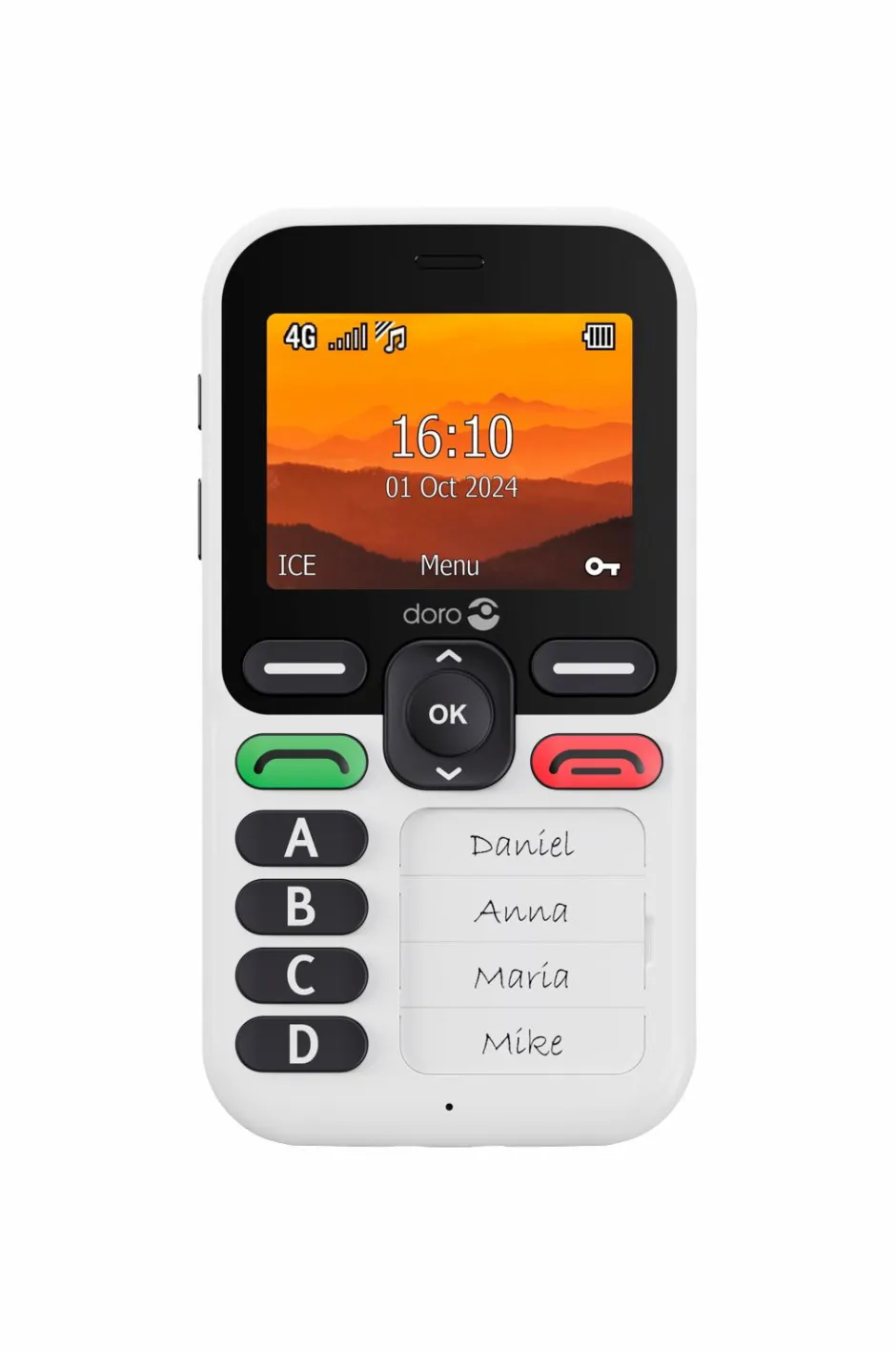 Doro Uro Leva X10 Hvid/sort^ Mobiltelefoner, Tablets & Tilbehør