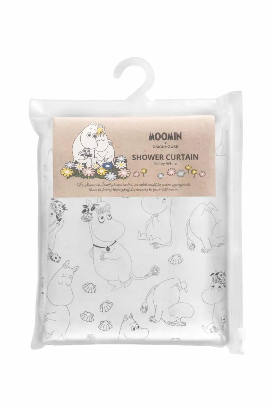 Dsignhouse x Moomin Bruseforhæng Mumin 180x200 cm^ Badeværelsestilbehør
