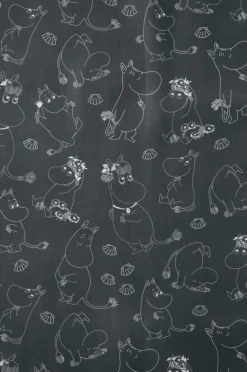 Hot Bruseforhæng Mumin 180x200 cm Badeværelsestilbehør