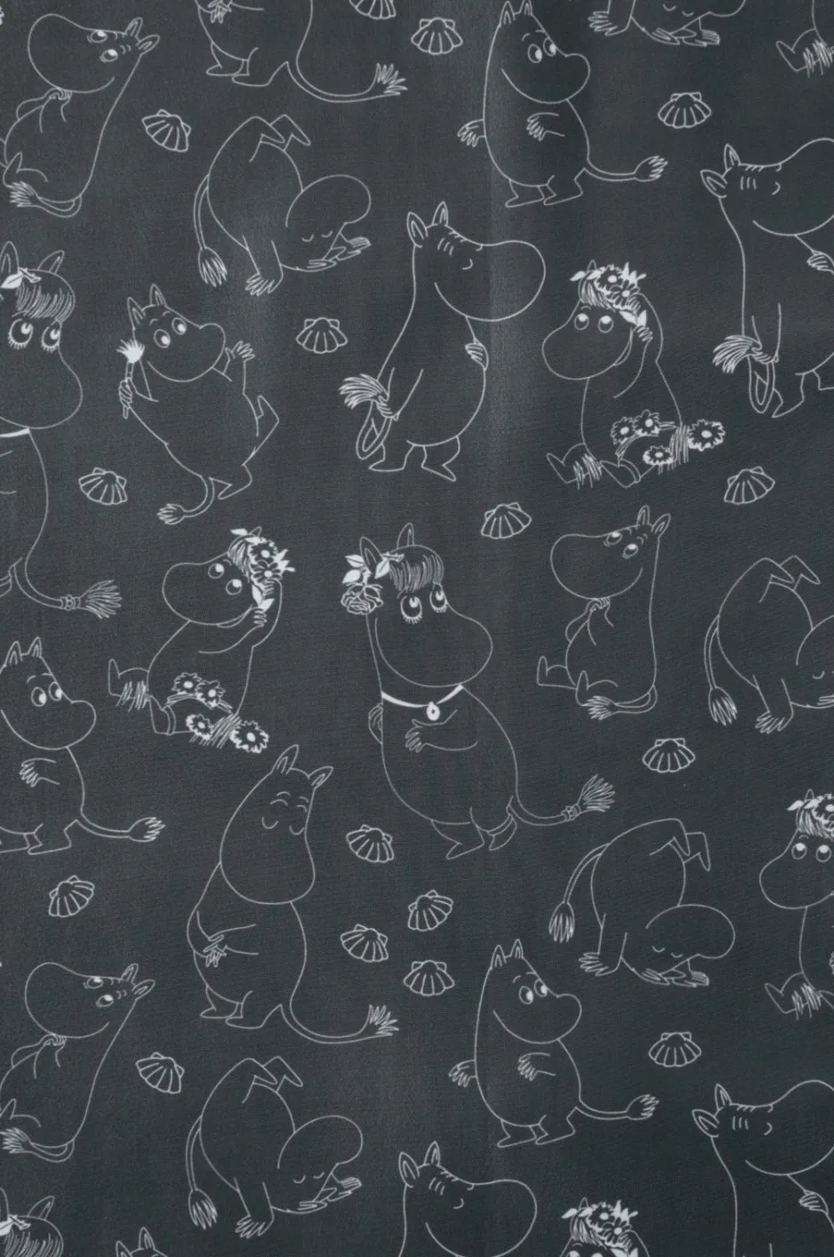 Hot Bruseforhæng Mumin 180x200 cm Badeværelsestilbehør