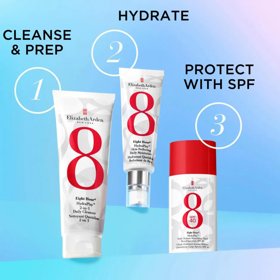 New Eight Hour Sun Hydraplay Daily Defense SPF40 50 Ml Kropspleje|Kropspleje