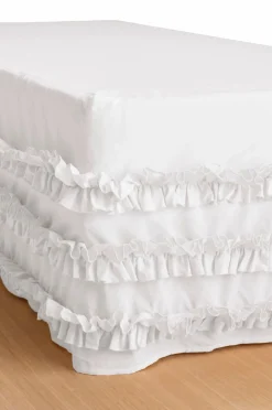Discount Sengekappe Juliette Curve Frill i vasket bomuld 60 cm Sengekapper