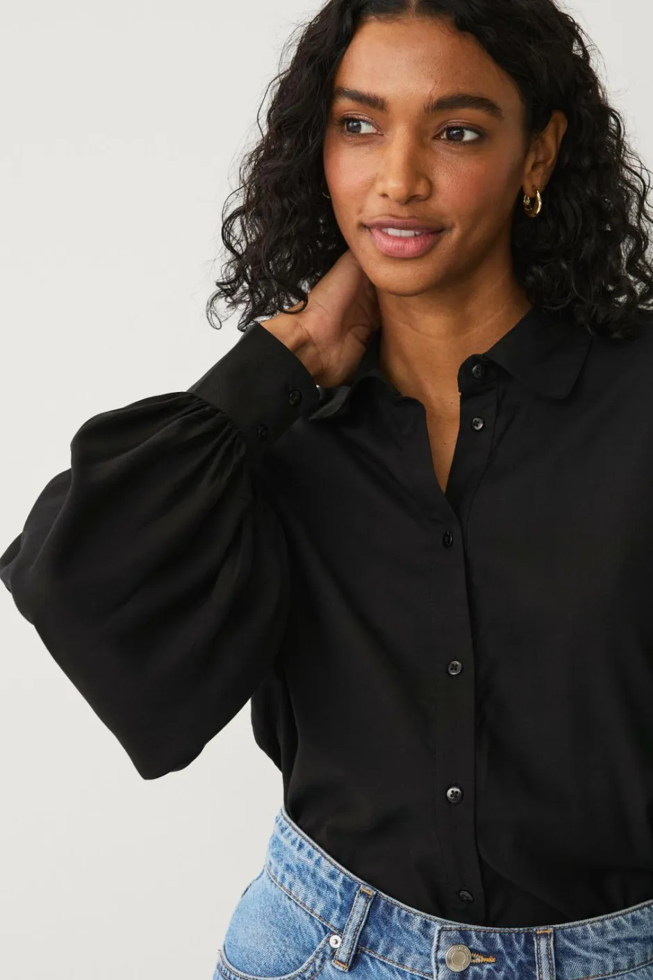 Online Collection Bluse i viskose Dame Skjorter & Bluser