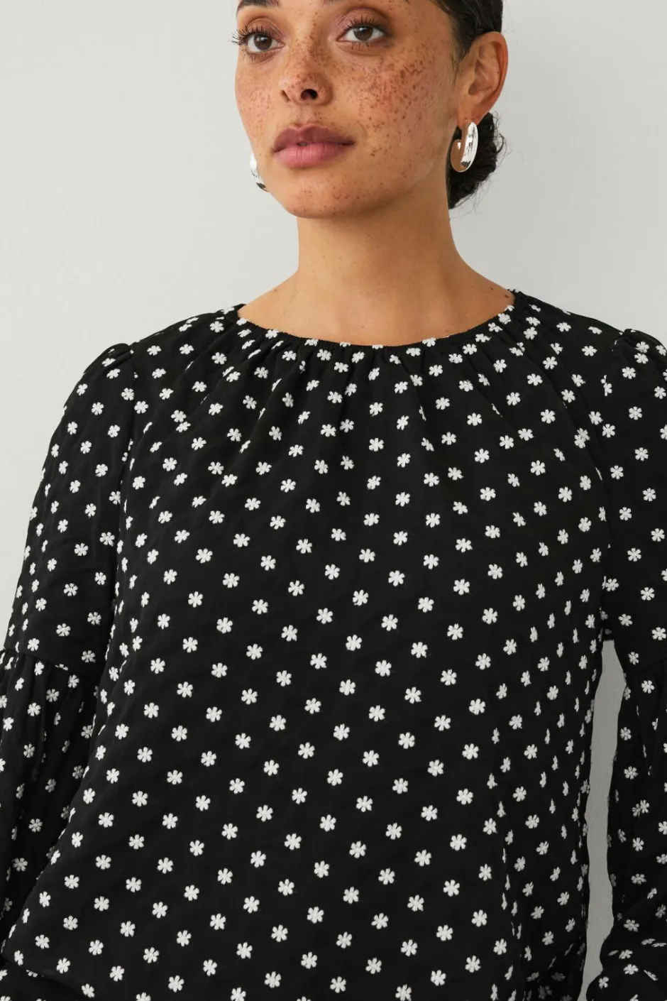 Ellos Collection Bluse med ballonærme^Dame Skjorter & Bluser