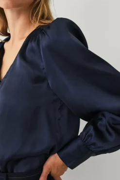 Ellos Collection Bluse i satin^Dame Skjorter & Bluser