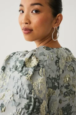 Hot Collection Bluse med ballonærmer Dame Skjorter & Bluser