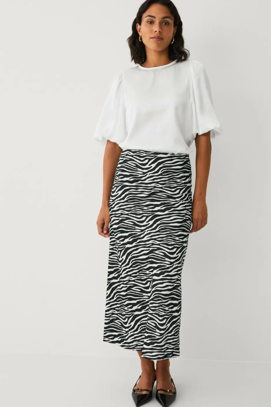 Ellos Collection Bluse i satin^Dame Skjorter & Bluser