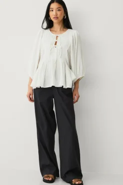 Hot Collection Bluse i musselin Dame Skjorter & Bluser