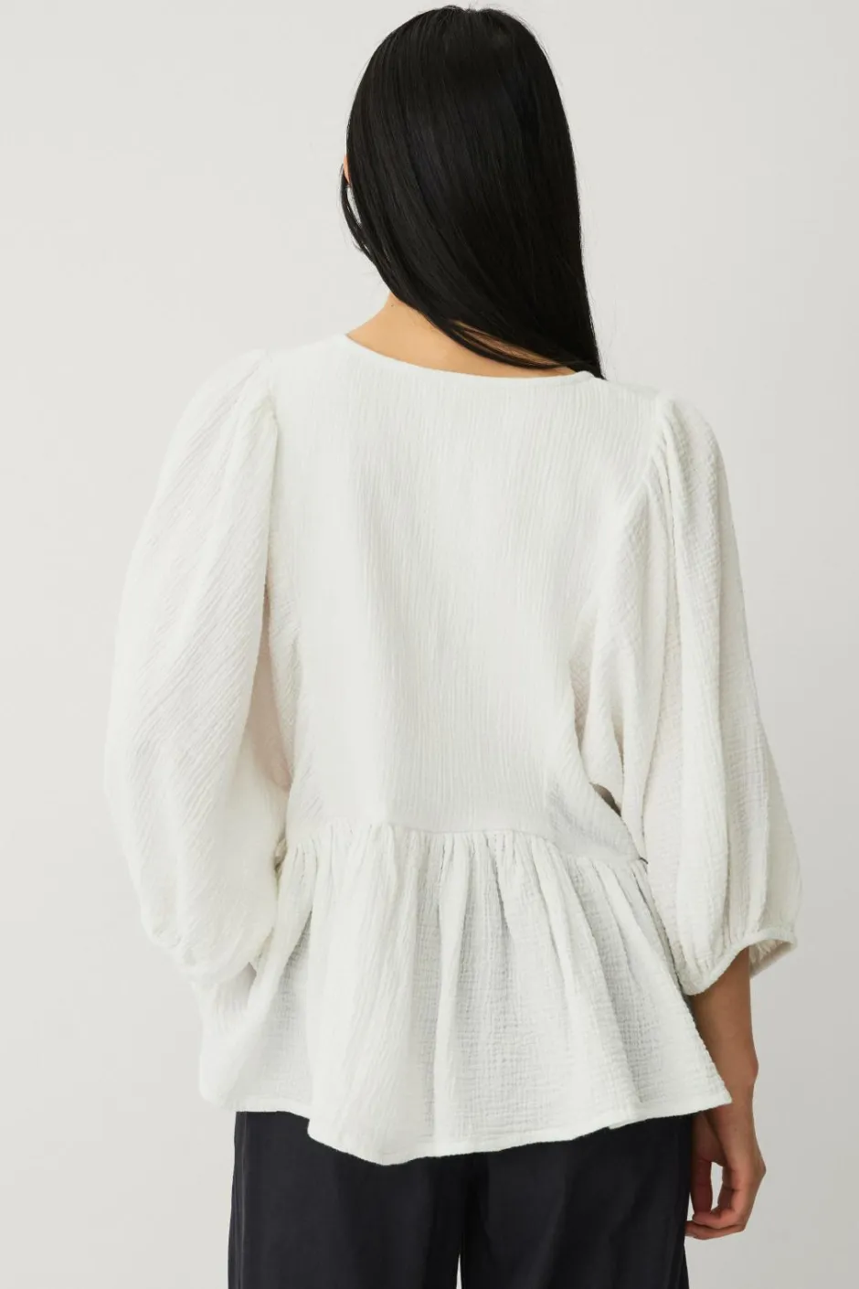Hot Collection Bluse i musselin Dame Skjorter & Bluser