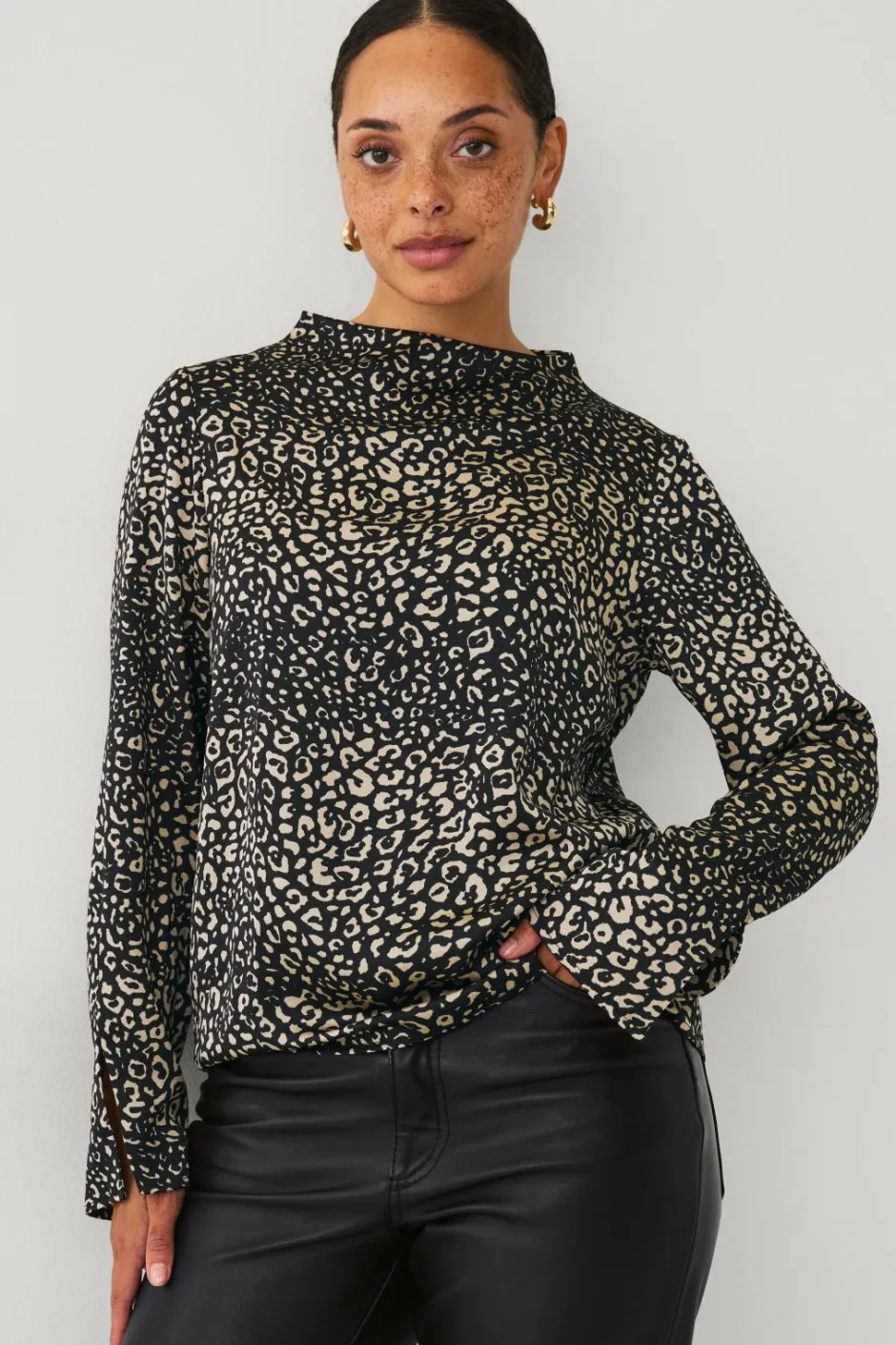 Ellos Collection Bluse i satin^Dame Skjorter & Bluser