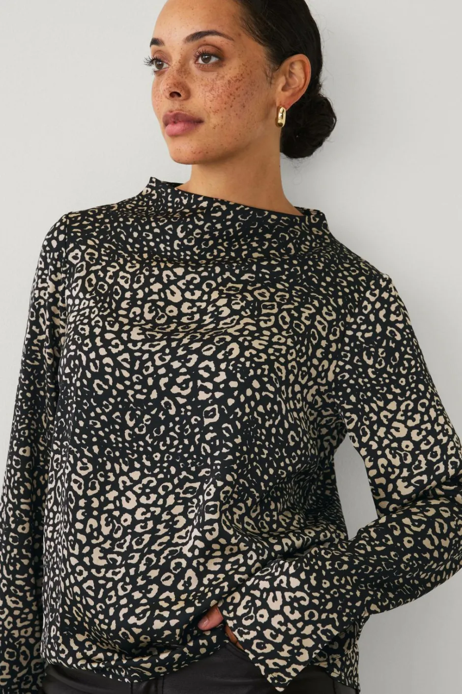 Ellos Collection Bluse i satin^Dame Skjorter & Bluser