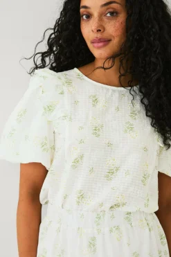 Ellos Collection Bluse med ballonærmer^Dame Skjorter & Bluser