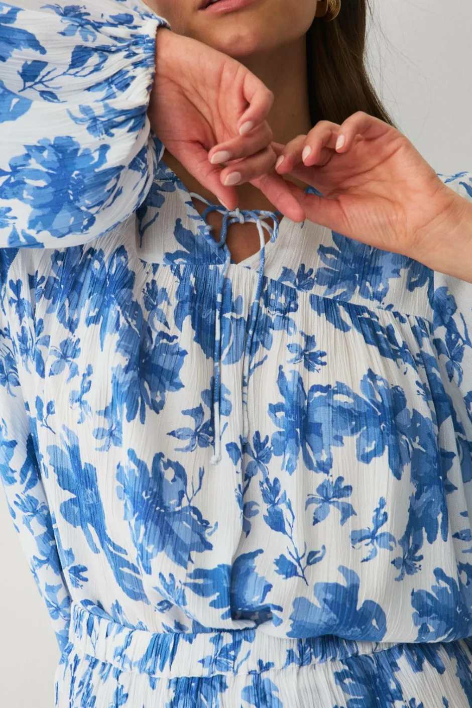 Ellos Collection Bluse i krøllet viskose^Dame Skjorter & Bluser