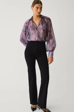 Clearance Collection Bluse med pufærmer Dame Skjorter & Bluser