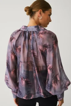Clearance Collection Bluse med pufærmer Dame Skjorter & Bluser
